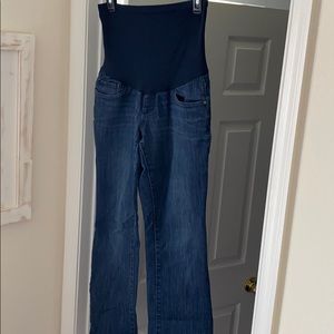 Maternity jeans with belly waist